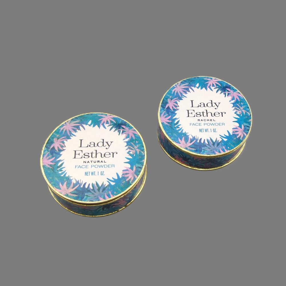 New/ Sealed Lady Esther Face Powder Box, Vintage Vanity Lot
